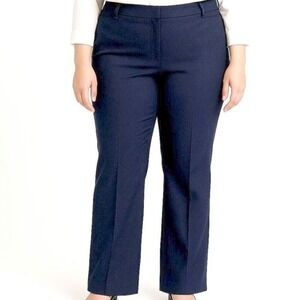 DKNY Midtown Pant Navy Boot Cut Slacks Women's Size 14 Career Workwear